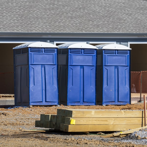 is there a specific order in which to place multiple portable restrooms in Arcada